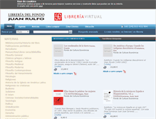 Tablet Screenshot of libreriajuanrulfo.com